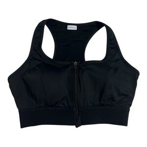 Amoena Gloria Zipper Support Sports Bra Women’s Medium Black 44070